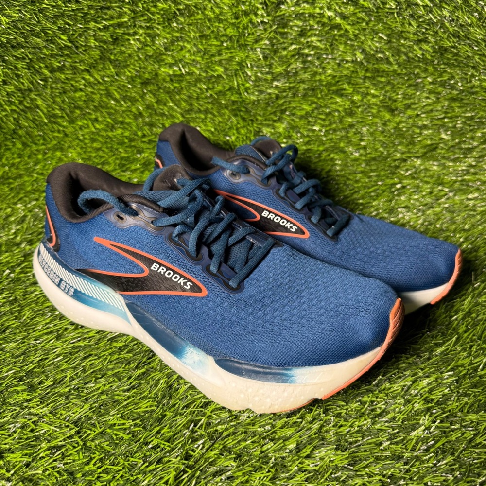 Brooks Glycerin 21 GTS‎ Mens Running Shoes Blue Opal Comfort Athletic Size 11D